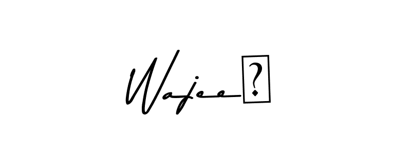 Make a beautiful signature design for name Wajee❤. With this signature (Asem Kandis PERSONAL USE) style, you can create a handwritten signature for free. Wajee❤ signature style 9 images and pictures png