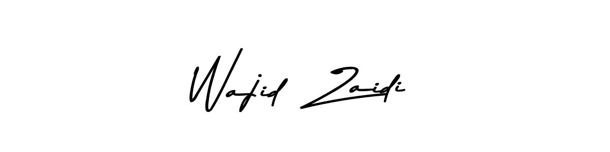 The best way (Asem Kandis PERSONAL USE) to make a short signature is to pick only two or three words in your name. The name Wajid  Zaidi include a total of six letters. For converting this name. Wajid  Zaidi signature style 9 images and pictures png