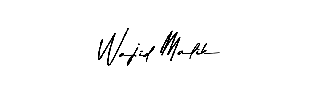 Design your own signature with our free online signature maker. With this signature software, you can create a handwritten (Asem Kandis PERSONAL USE) signature for name Wajid Malik. Wajid Malik signature style 9 images and pictures png