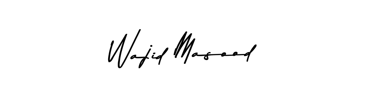 Design your own signature with our free online signature maker. With this signature software, you can create a handwritten (Asem Kandis PERSONAL USE) signature for name Wajid Masood. Wajid Masood signature style 9 images and pictures png