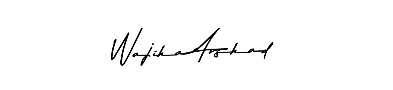 You should practise on your own different ways (Asem Kandis PERSONAL USE) to write your name (Wajiha Arshad) in signature. don't let someone else do it for you. Wajiha Arshad signature style 9 images and pictures png