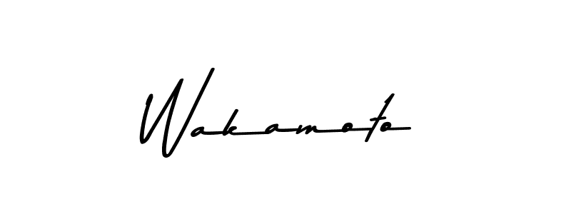 Create a beautiful signature design for name Wakamoto. With this signature (Asem Kandis PERSONAL USE) fonts, you can make a handwritten signature for free. Wakamoto signature style 9 images and pictures png