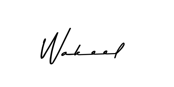 Create a beautiful signature design for name Wakeel. With this signature (Asem Kandis PERSONAL USE) fonts, you can make a handwritten signature for free. Wakeel signature style 9 images and pictures png