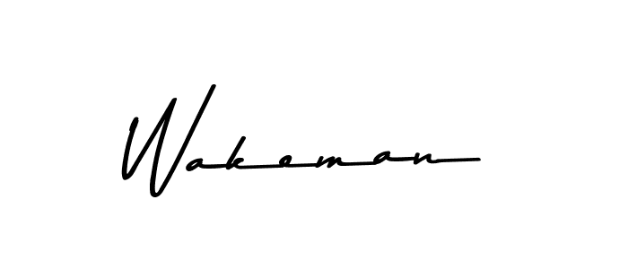 Similarly Asem Kandis PERSONAL USE is the best handwritten signature design. Signature creator online .You can use it as an online autograph creator for name Wakeman. Wakeman signature style 9 images and pictures png