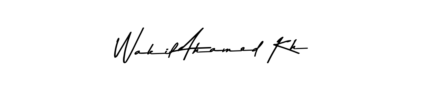 Here are the top 10 professional signature styles for the name Wakil Ahamed Kh. These are the best autograph styles you can use for your name. Wakil Ahamed Kh signature style 9 images and pictures png