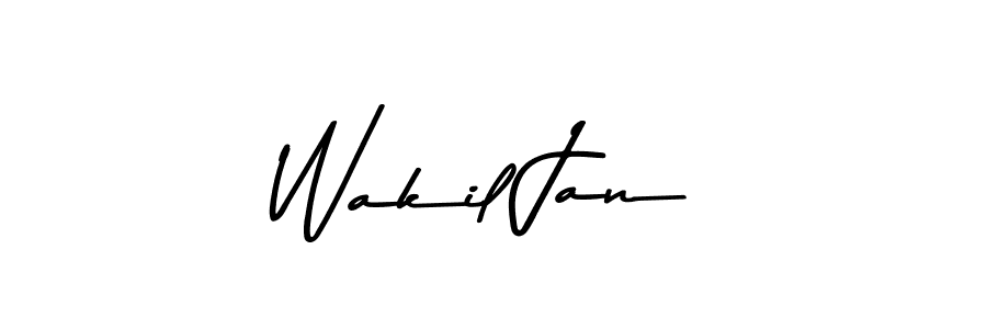 This is the best signature style for the Wakil Jan name. Also you like these signature font (Asem Kandis PERSONAL USE). Mix name signature. Wakil Jan signature style 9 images and pictures png