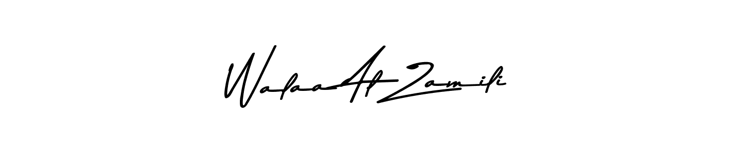 Use a signature maker to create a handwritten signature online. With this signature software, you can design (Asem Kandis PERSONAL USE) your own signature for name Walaa Al Zamili. Walaa Al Zamili signature style 9 images and pictures png