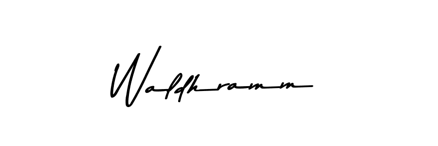 How to make Waldhramm signature? Asem Kandis PERSONAL USE is a professional autograph style. Create handwritten signature for Waldhramm name. Waldhramm signature style 9 images and pictures png