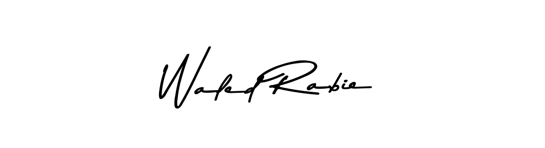 Design your own signature with our free online signature maker. With this signature software, you can create a handwritten (Asem Kandis PERSONAL USE) signature for name Waled Rabie. Waled Rabie signature style 9 images and pictures png
