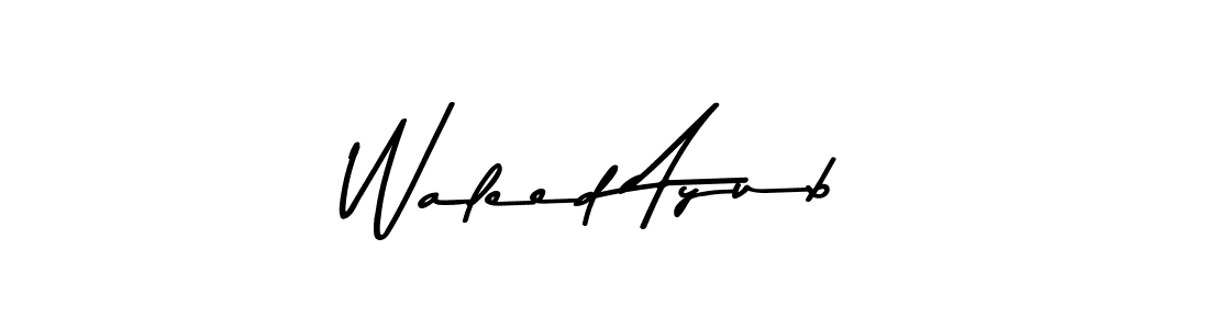 Waleed Ayub stylish signature style. Best Handwritten Sign (Asem Kandis PERSONAL USE) for my name. Handwritten Signature Collection Ideas for my name Waleed Ayub. Waleed Ayub signature style 9 images and pictures png