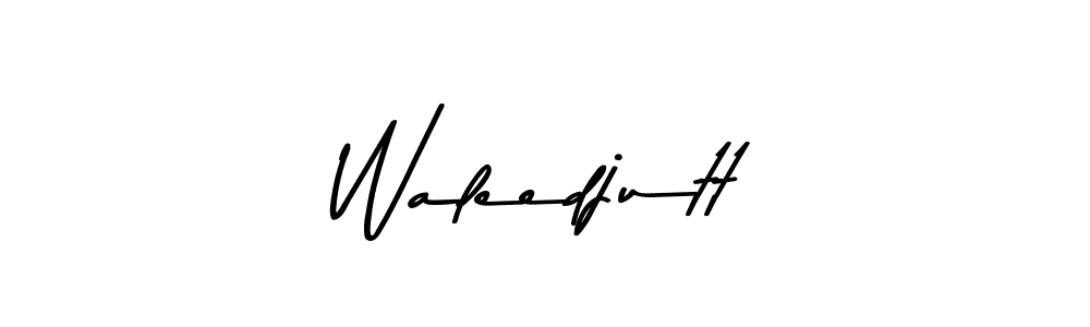 Make a beautiful signature design for name Waleedjutt. With this signature (Asem Kandis PERSONAL USE) style, you can create a handwritten signature for free. Waleedjutt signature style 9 images and pictures png