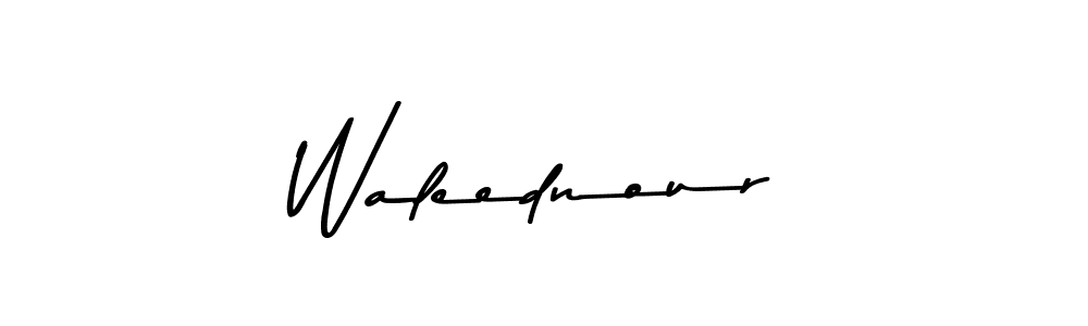 How to make Waleednour signature? Asem Kandis PERSONAL USE is a professional autograph style. Create handwritten signature for Waleednour name. Waleednour signature style 9 images and pictures png