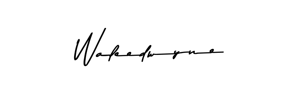 This is the best signature style for the Waleedwyne name. Also you like these signature font (Asem Kandis PERSONAL USE). Mix name signature. Waleedwyne signature style 9 images and pictures png