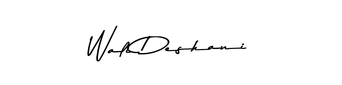 Design your own signature with our free online signature maker. With this signature software, you can create a handwritten (Asem Kandis PERSONAL USE) signature for name Wali Deshani. Wali Deshani signature style 9 images and pictures png