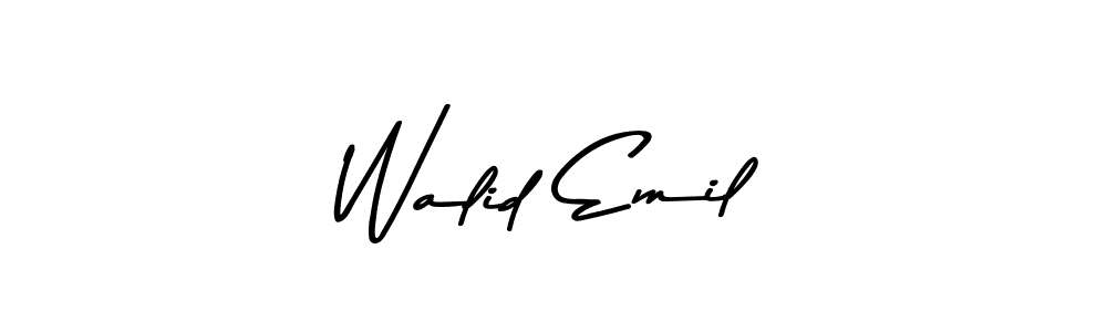 Walid Emil stylish signature style. Best Handwritten Sign (Asem Kandis PERSONAL USE) for my name. Handwritten Signature Collection Ideas for my name Walid Emil. Walid Emil signature style 9 images and pictures png