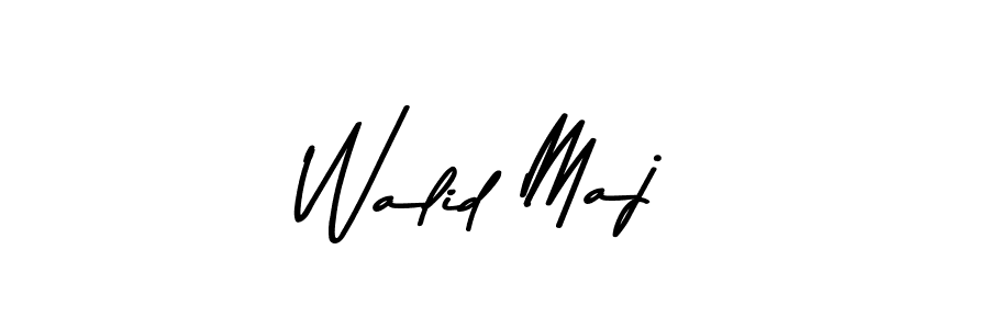 Walid Maj stylish signature style. Best Handwritten Sign (Asem Kandis PERSONAL USE) for my name. Handwritten Signature Collection Ideas for my name Walid Maj. Walid Maj signature style 9 images and pictures png