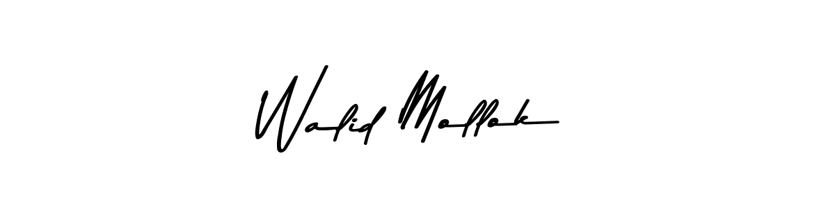 Design your own signature with our free online signature maker. With this signature software, you can create a handwritten (Asem Kandis PERSONAL USE) signature for name Walid Mollok. Walid Mollok signature style 9 images and pictures png