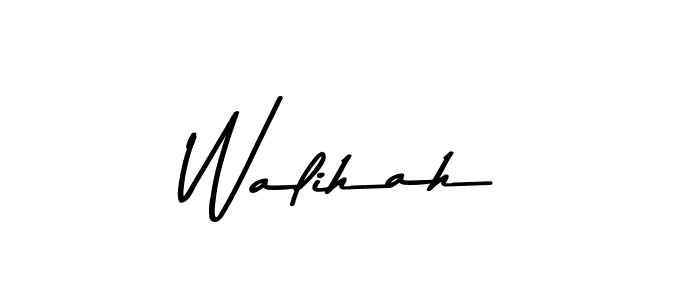 You should practise on your own different ways (Asem Kandis PERSONAL USE) to write your name (Walihah) in signature. don't let someone else do it for you. Walihah signature style 9 images and pictures png