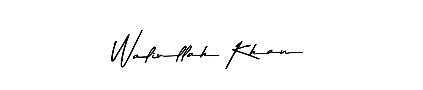 This is the best signature style for the Waliullah Khan name. Also you like these signature font (Asem Kandis PERSONAL USE). Mix name signature. Waliullah Khan signature style 9 images and pictures png