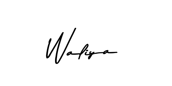 How to make Waliya name signature. Use Asem Kandis PERSONAL USE style for creating short signs online. This is the latest handwritten sign. Waliya signature style 9 images and pictures png