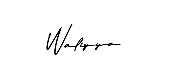 Design your own signature with our free online signature maker. With this signature software, you can create a handwritten (Asem Kandis PERSONAL USE) signature for name Waliyya. Waliyya signature style 9 images and pictures png