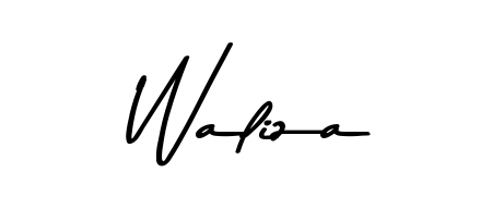 Personalize your online presence with Waliza signature rendered in elegant Asem Kandis PERSONAL USE font. Great for website footers and blogs. Waliza signature style 9 images and pictures png