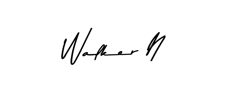 Design your own signature with our free online signature maker. With this signature software, you can create a handwritten (Asem Kandis PERSONAL USE) signature for name Walker N. Walker N signature style 9 images and pictures png