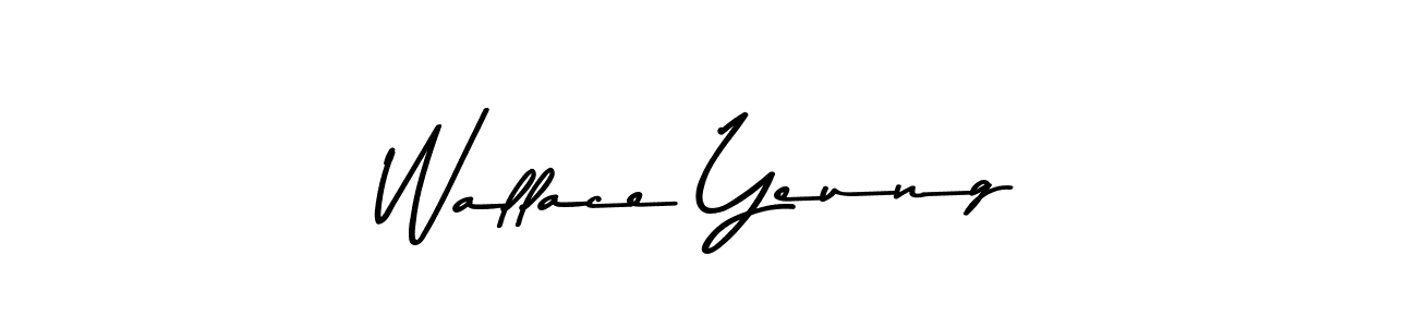 Wallace Yeung stylish signature style. Best Handwritten Sign (Asem Kandis PERSONAL USE) for my name. Handwritten Signature Collection Ideas for my name Wallace Yeung. Wallace Yeung signature style 9 images and pictures png