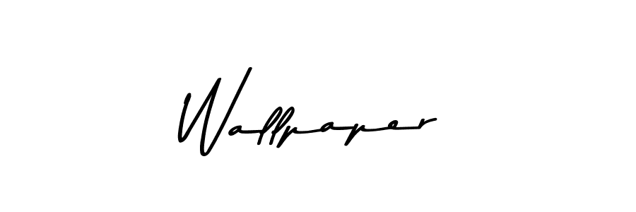 Design your own signature with our free online signature maker. With this signature software, you can create a handwritten (Asem Kandis PERSONAL USE) signature for name Wallpaper. Wallpaper signature style 9 images and pictures png