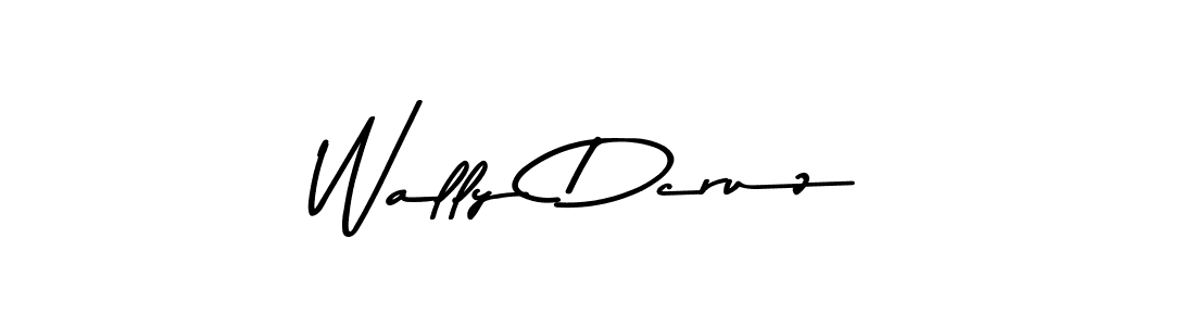 Use a signature maker to create a handwritten signature online. With this signature software, you can design (Asem Kandis PERSONAL USE) your own signature for name Wally Dcruz. Wally Dcruz signature style 9 images and pictures png