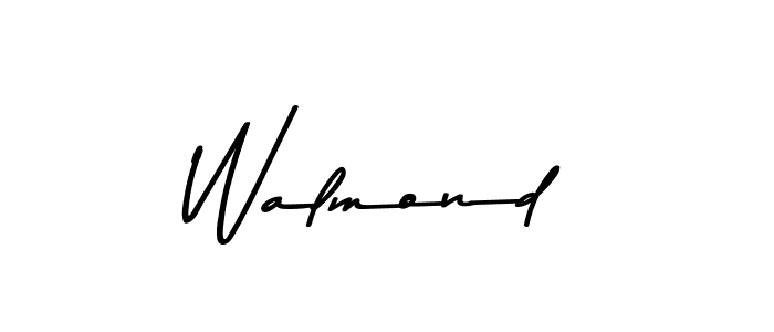 Walmond stylish signature style. Best Handwritten Sign (Asem Kandis PERSONAL USE) for my name. Handwritten Signature Collection Ideas for my name Walmond. Walmond signature style 9 images and pictures png