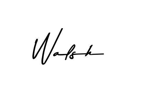 How to make Walsh name signature. Use Asem Kandis PERSONAL USE style for creating short signs online. This is the latest handwritten sign. Walsh signature style 9 images and pictures png