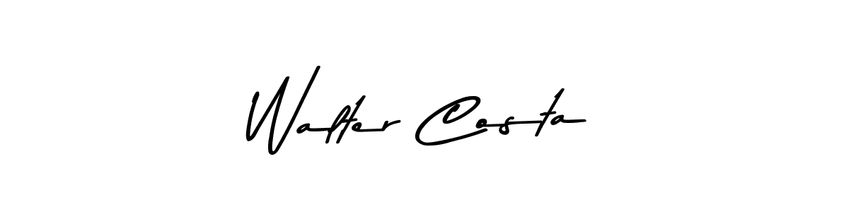 Make a beautiful signature design for name Walter Costa. With this signature (Asem Kandis PERSONAL USE) style, you can create a handwritten signature for free. Walter Costa signature style 9 images and pictures png
