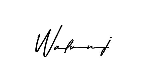 Walunj stylish signature style. Best Handwritten Sign (Asem Kandis PERSONAL USE) for my name. Handwritten Signature Collection Ideas for my name Walunj. Walunj signature style 9 images and pictures png