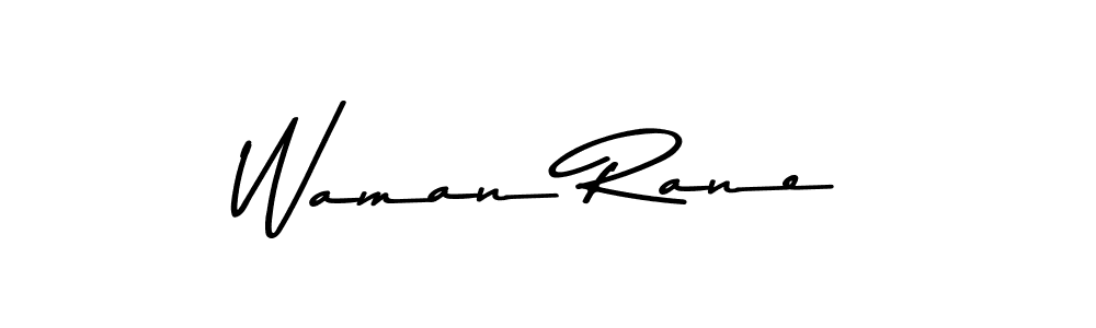 Also we have Waman Rane name is the best signature style. Create professional handwritten signature collection using Asem Kandis PERSONAL USE autograph style. Waman Rane signature style 9 images and pictures png