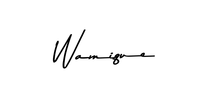 Here are the top 10 professional signature styles for the name Wamique. These are the best autograph styles you can use for your name. Wamique signature style 9 images and pictures png