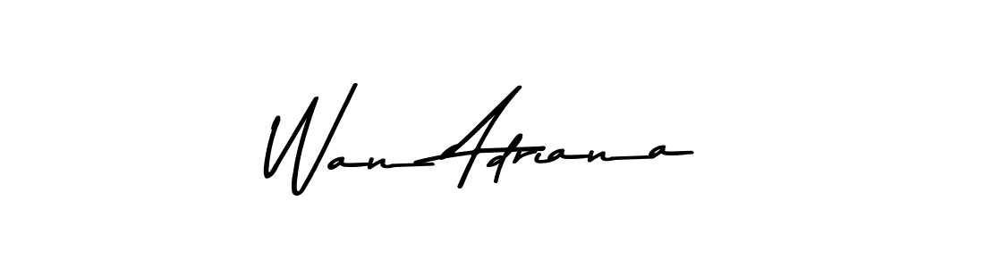 Make a beautiful signature design for name Wan Adriana. Use this online signature maker to create a handwritten signature for free. Wan Adriana signature style 9 images and pictures png