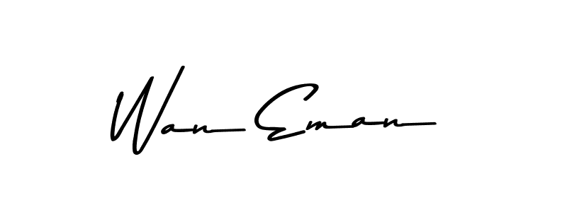 Here are the top 10 professional signature styles for the name Wan Eman. These are the best autograph styles you can use for your name. Wan Eman signature style 9 images and pictures png