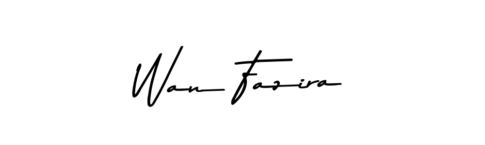 Design your own signature with our free online signature maker. With this signature software, you can create a handwritten (Asem Kandis PERSONAL USE) signature for name Wan Fazira. Wan Fazira signature style 9 images and pictures png