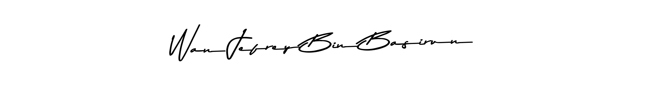 Make a beautiful signature design for name Wan Jefrey Bin Basirun. Use this online signature maker to create a handwritten signature for free. Wan Jefrey Bin Basirun signature style 9 images and pictures png
