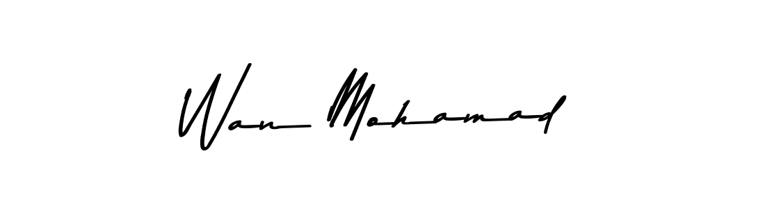 Use a signature maker to create a handwritten signature online. With this signature software, you can design (Asem Kandis PERSONAL USE) your own signature for name Wan Mohamad. Wan Mohamad signature style 9 images and pictures png