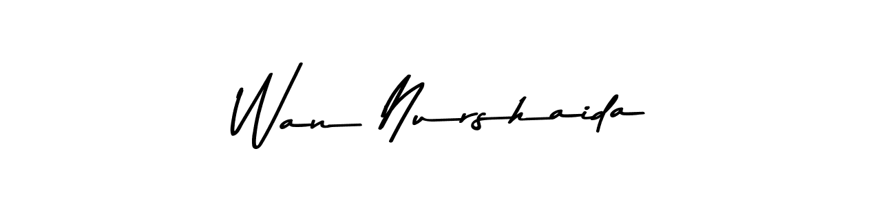Design your own signature with our free online signature maker. With this signature software, you can create a handwritten (Asem Kandis PERSONAL USE) signature for name Wan Nurshaida. Wan Nurshaida signature style 9 images and pictures png