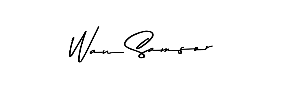 Also You can easily find your signature by using the search form. We will create Wan Samsor name handwritten signature images for you free of cost using Asem Kandis PERSONAL USE sign style. Wan Samsor signature style 9 images and pictures png