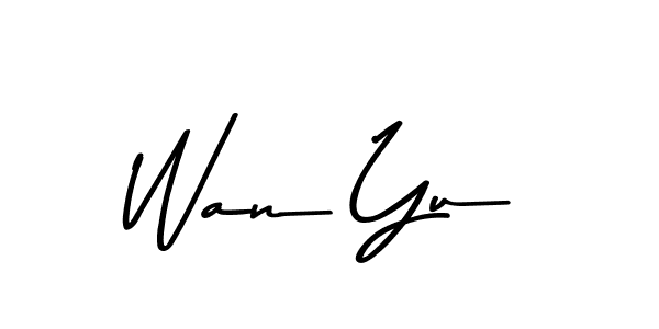 The best way (Asem Kandis PERSONAL USE) to make a short signature is to pick only two or three words in your name. The name Wan Yu include a total of six letters. For converting this name. Wan Yu signature style 9 images and pictures png