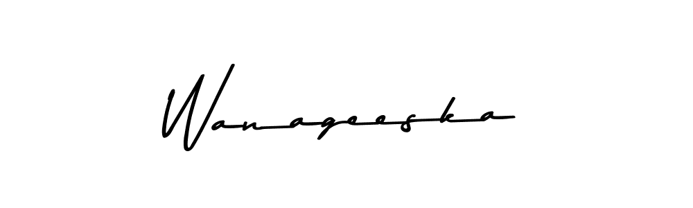 The best way (Asem Kandis PERSONAL USE) to make a short signature is to pick only two or three words in your name. The name Wanageeska include a total of six letters. For converting this name. Wanageeska signature style 9 images and pictures png