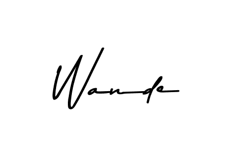 Also we have Wande name is the best signature style. Create professional handwritten signature collection using Asem Kandis PERSONAL USE autograph style. Wande signature style 9 images and pictures png