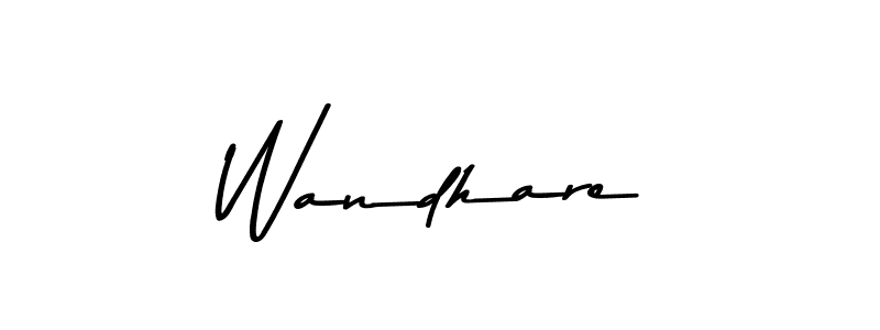 Design your own signature with our free online signature maker. With this signature software, you can create a handwritten (Asem Kandis PERSONAL USE) signature for name Wandhare. Wandhare signature style 9 images and pictures png