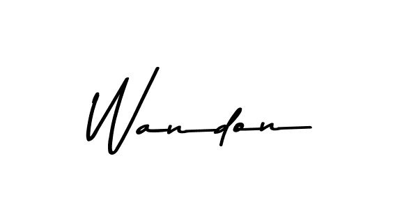 You can use this online signature creator to create a handwritten signature for the name Wandon. This is the best online autograph maker. Wandon signature style 9 images and pictures png