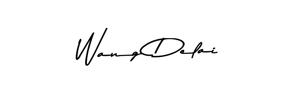 Create a beautiful signature design for name Wang Delai. With this signature (Asem Kandis PERSONAL USE) fonts, you can make a handwritten signature for free. Wang Delai signature style 9 images and pictures png