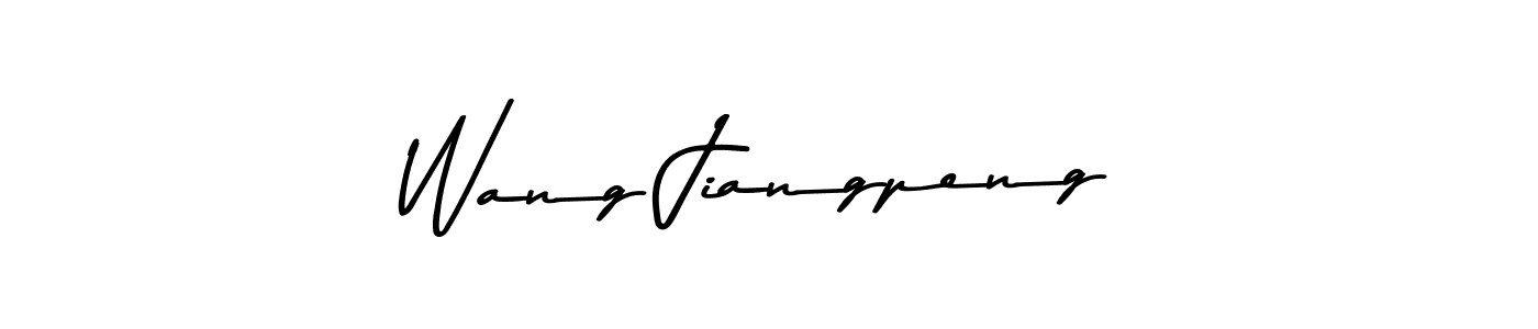 Wang Jiangpeng stylish signature style. Best Handwritten Sign (Asem Kandis PERSONAL USE) for my name. Handwritten Signature Collection Ideas for my name Wang Jiangpeng. Wang Jiangpeng signature style 9 images and pictures png